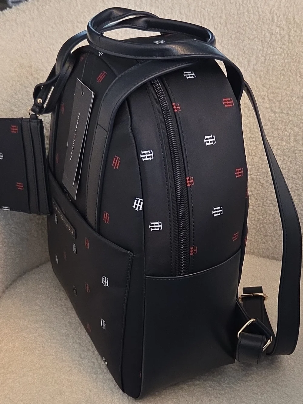 Tommy Hilfiger Navy Logo Backpack for Men